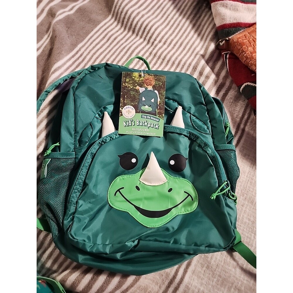 Firefly! Outdoor Gear Kid’s 14" Backpack Chip The Dinosaur Green Camping School